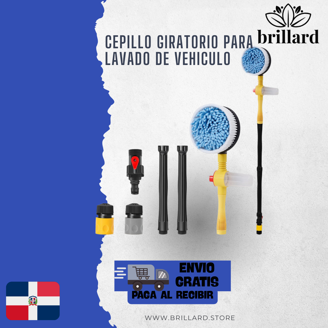 🚗 PowerBrush Pro – Cepillo Giratorio para Lavado de Vehículos
